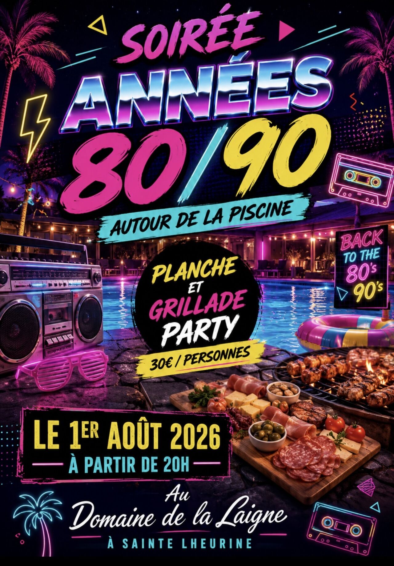 Soirée année 80/90
