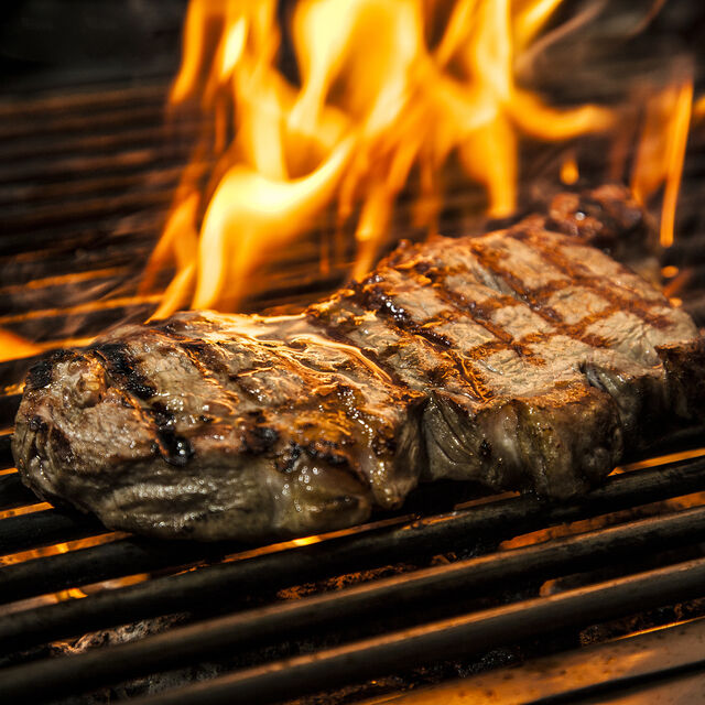 Entrecot de ternera a la parrilla.