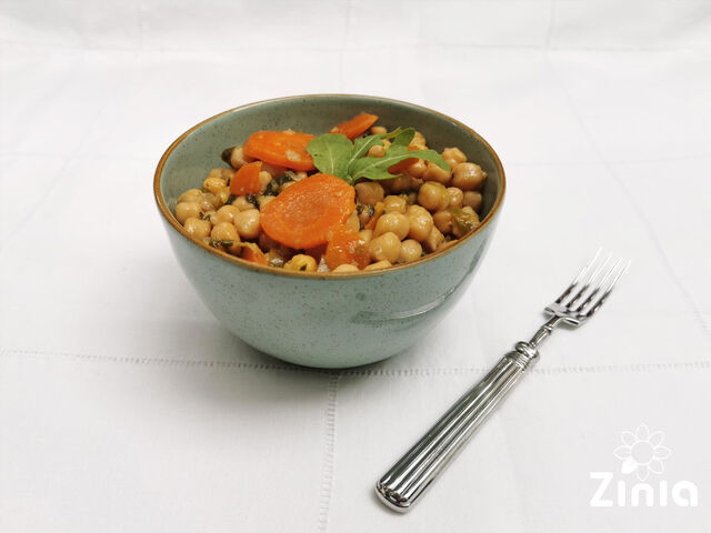 GRÃO SALTEADO COM ALHO FRANCÊS