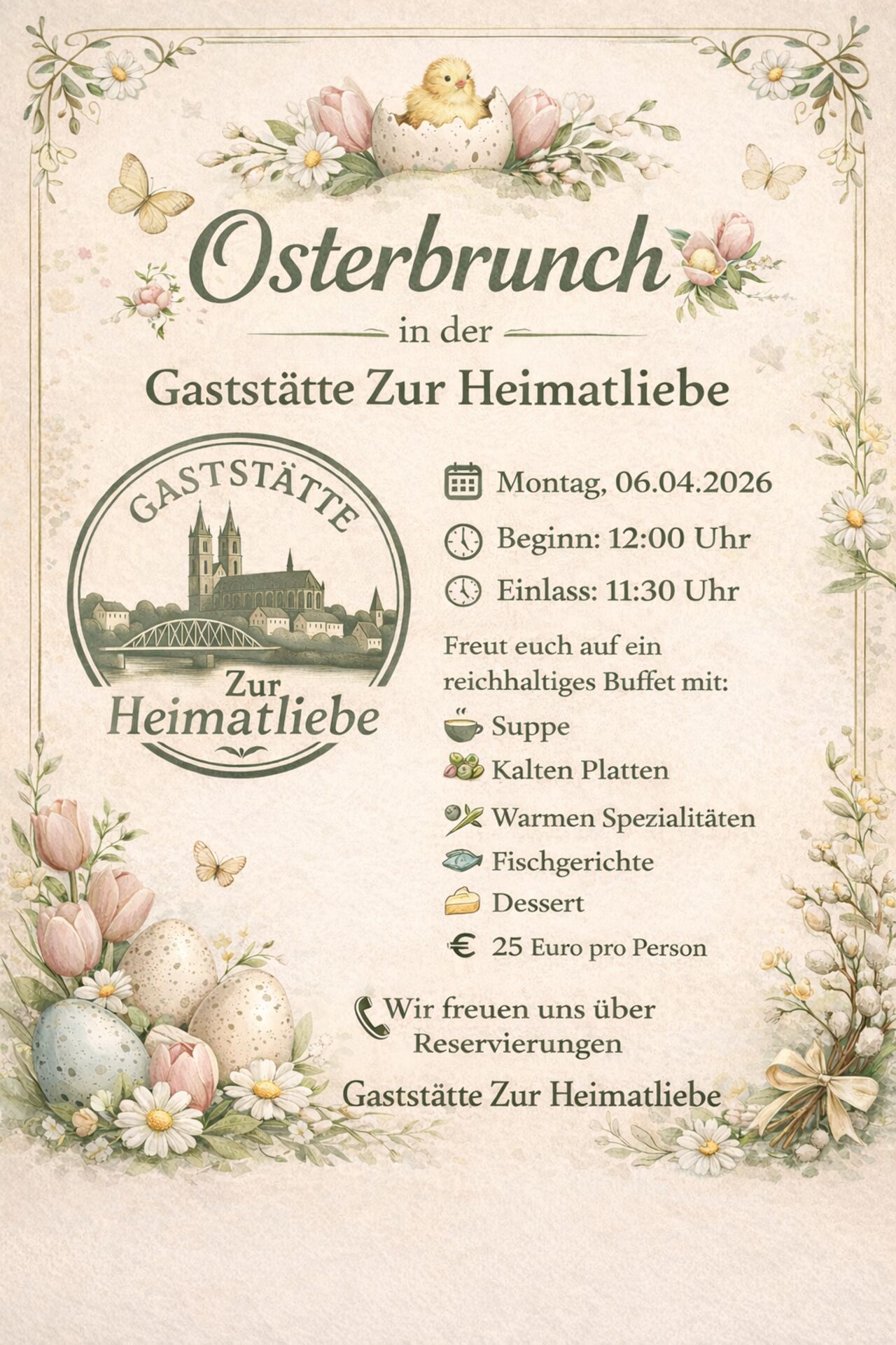 Osterbrunch am 06.04.26