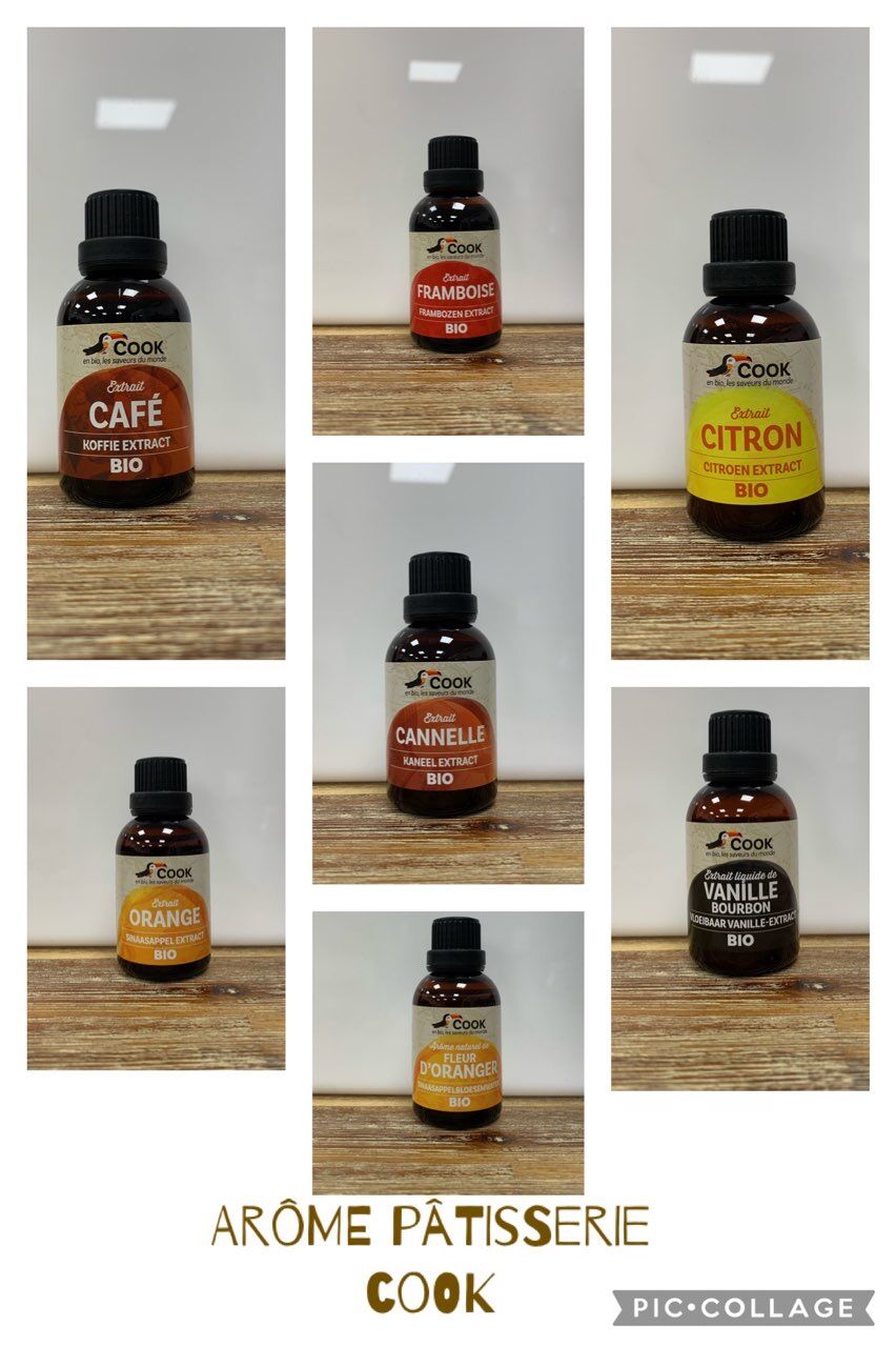 les arômes Cook disponibles en boutique !