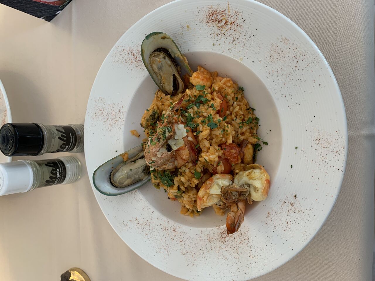 Reis mit Meeresfrüchte
aus der Tageskarte