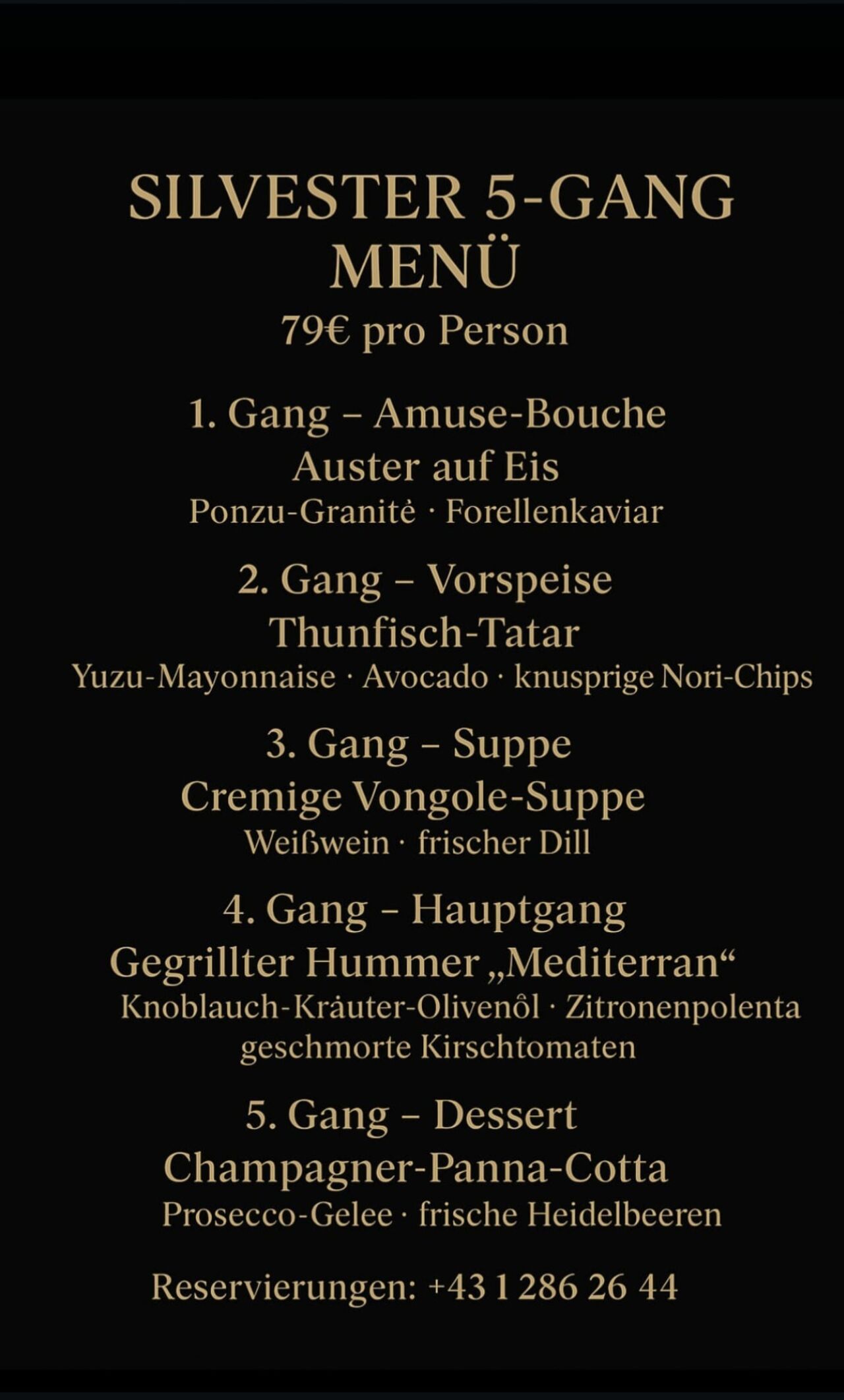 Silvester Menü
