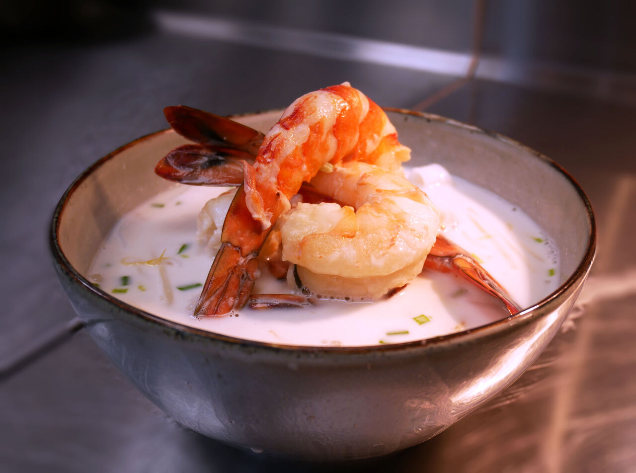 Ramen Gambas au lait de coco 