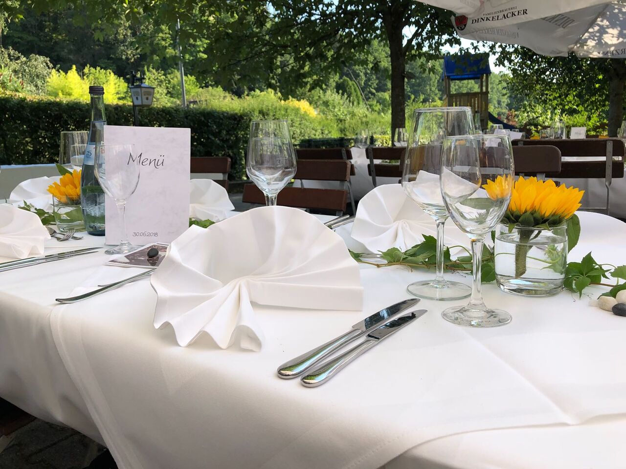 Individuelle Tischgestaltungen sind jederzeit möglich.
