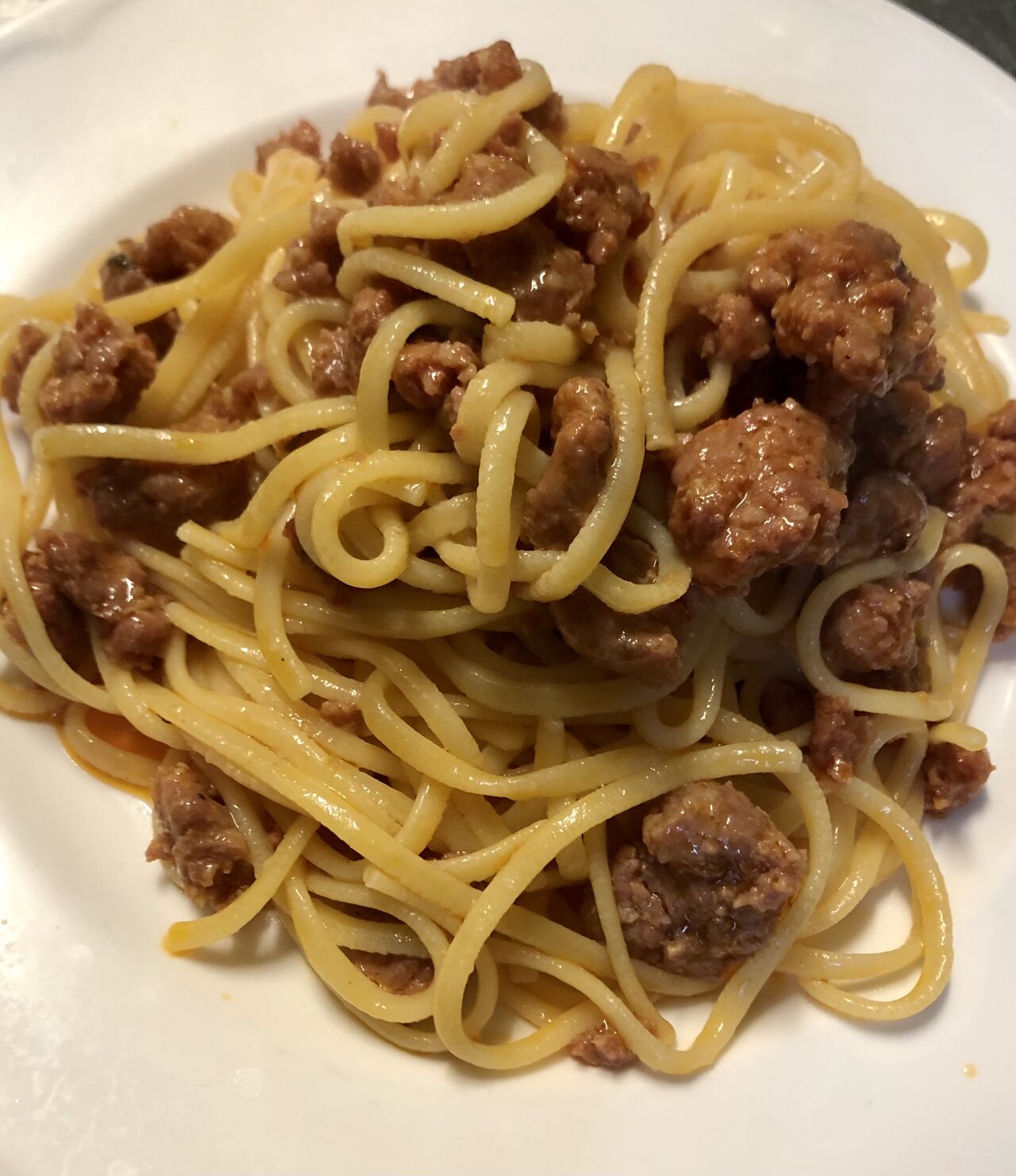 Trenette mit Salsiccia 