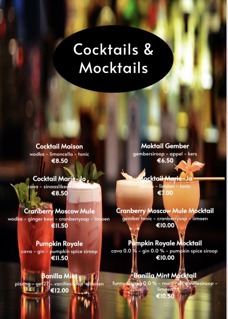 Cocktails & mocktails