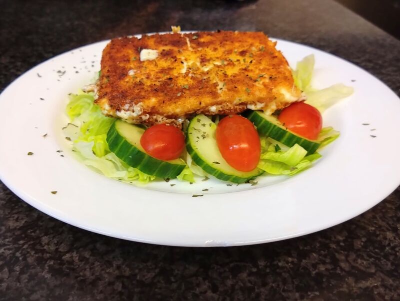 Gebratener Schafskäse