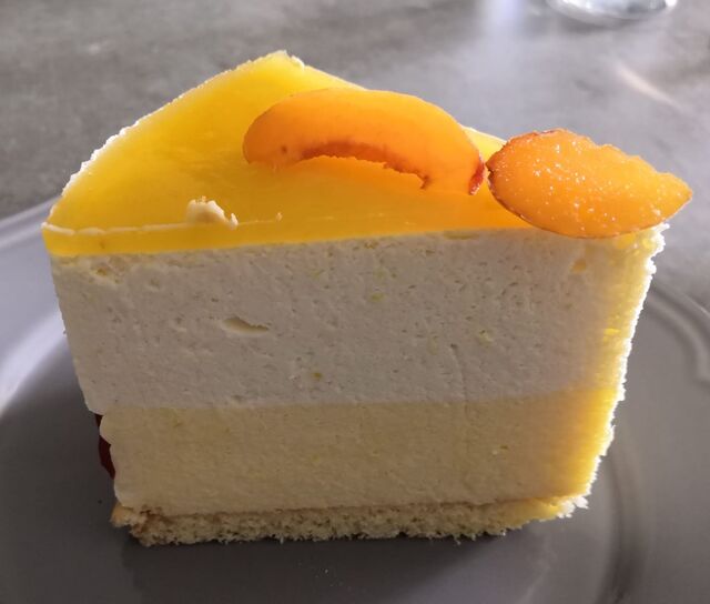 Bavarois pêche / abricot