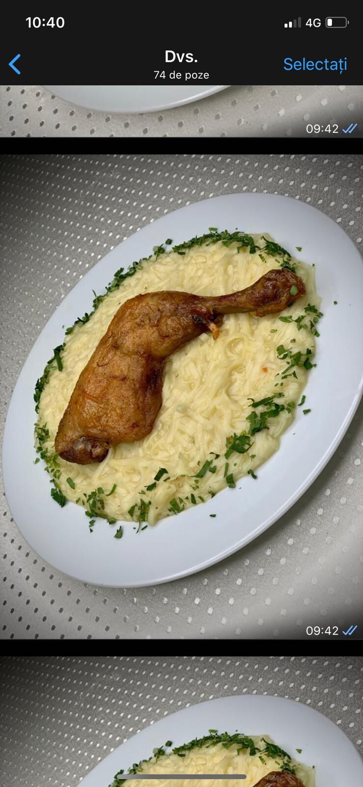 Pulpa de pui cu teiței de casa 