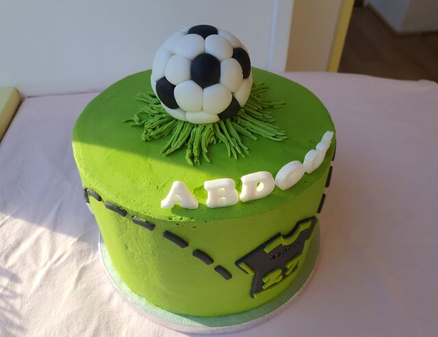 Layer cake à thème Foot