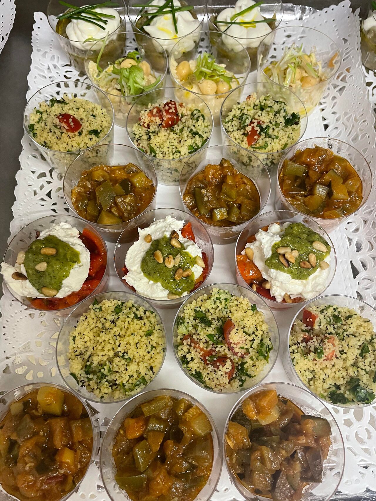 Verrines pour réception