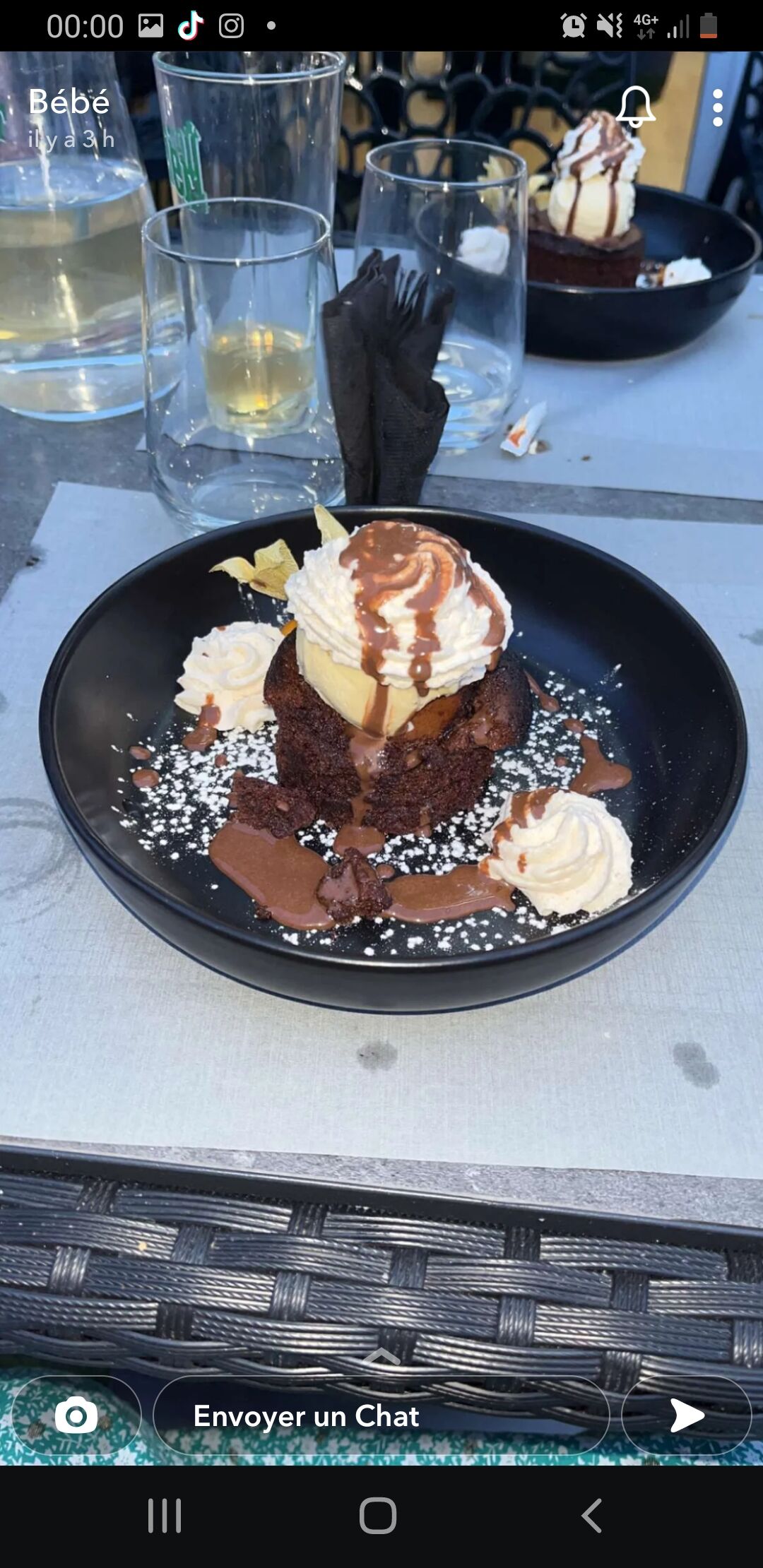 Moelleux au chocolat maison menu 14,50euro