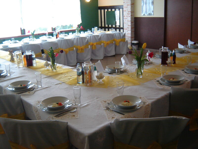 Nasza sala przygotowana na imprezę okolicznościową. 