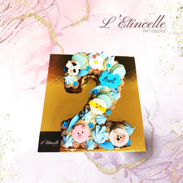 Number Cake Animaux de la Ferme