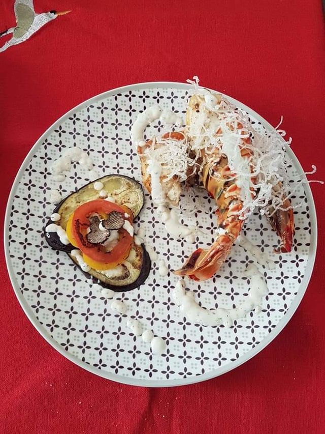 Langouste grillée à la truffe