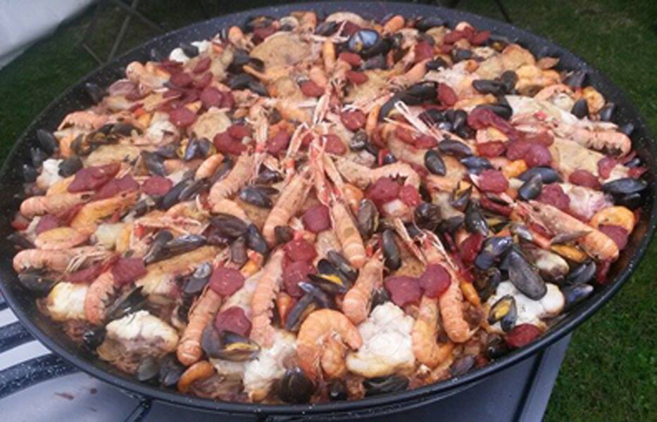 PAELLA ROYALE POISSON ET FRUITS DE MER