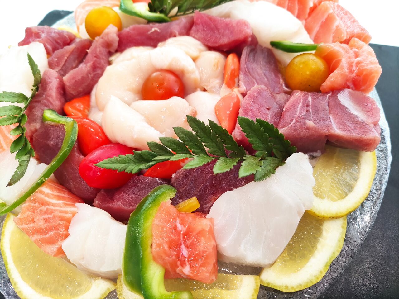 Plateau de fondue de poisson