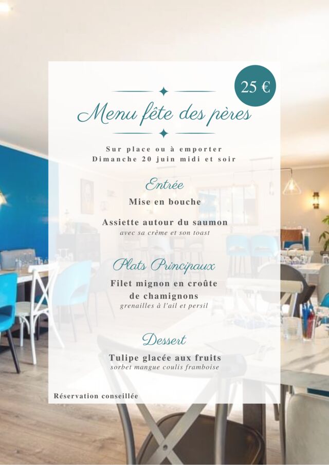 Menu fête des pères