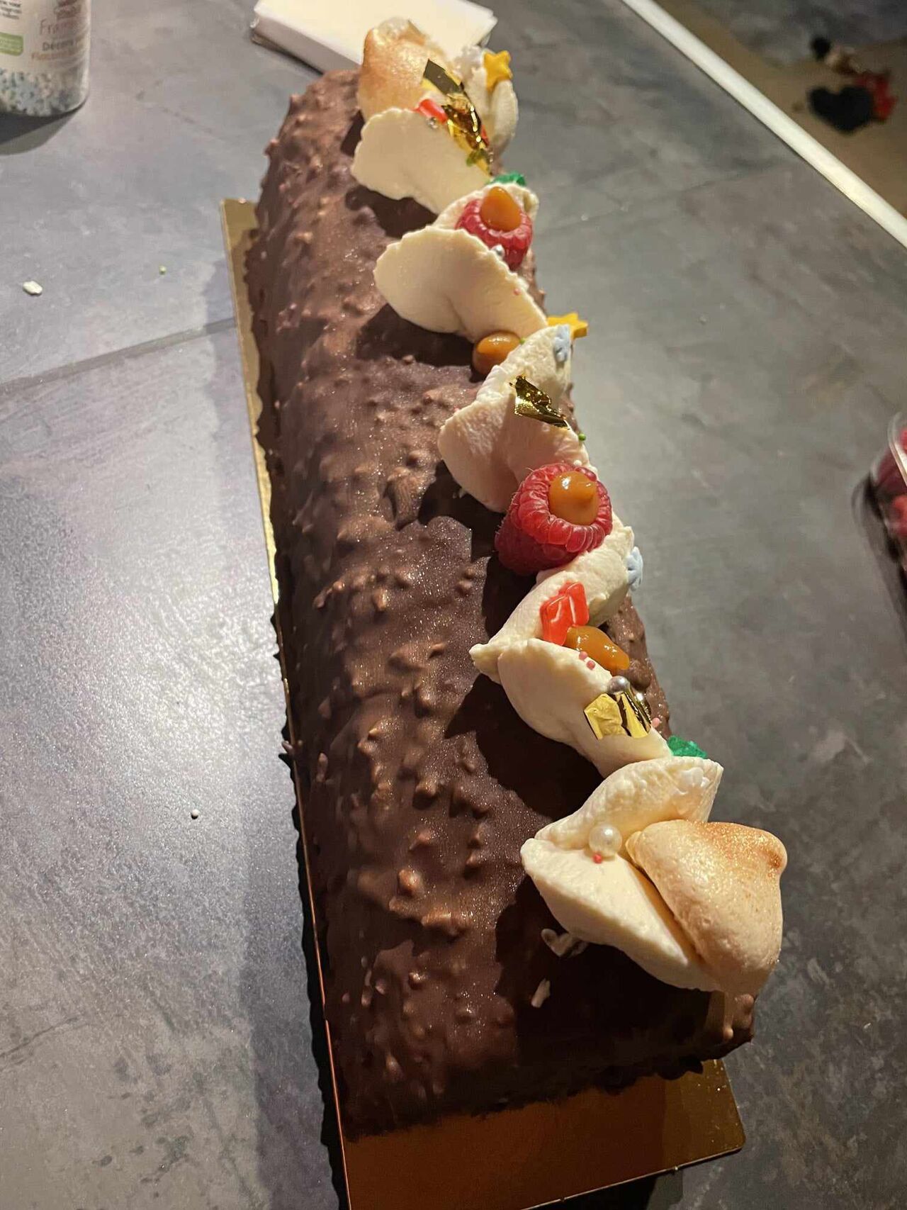Bûche façon Snickers 