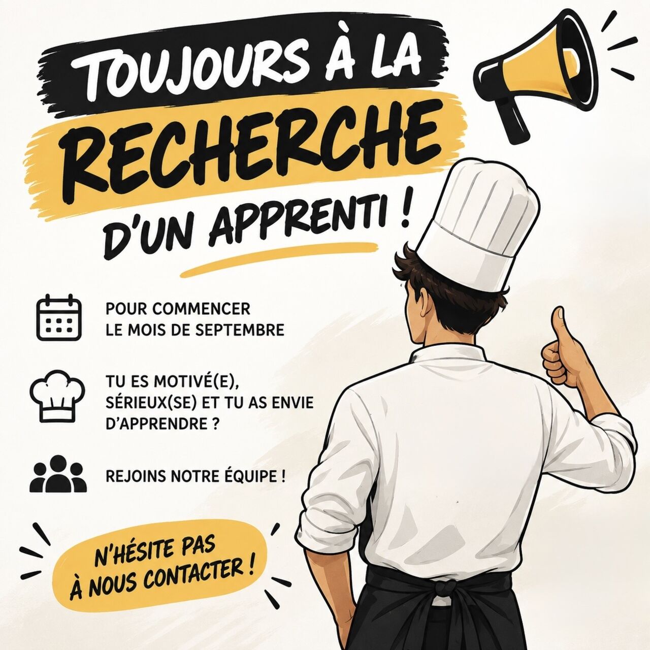 Recherche Apprenti 🧑‍🍳