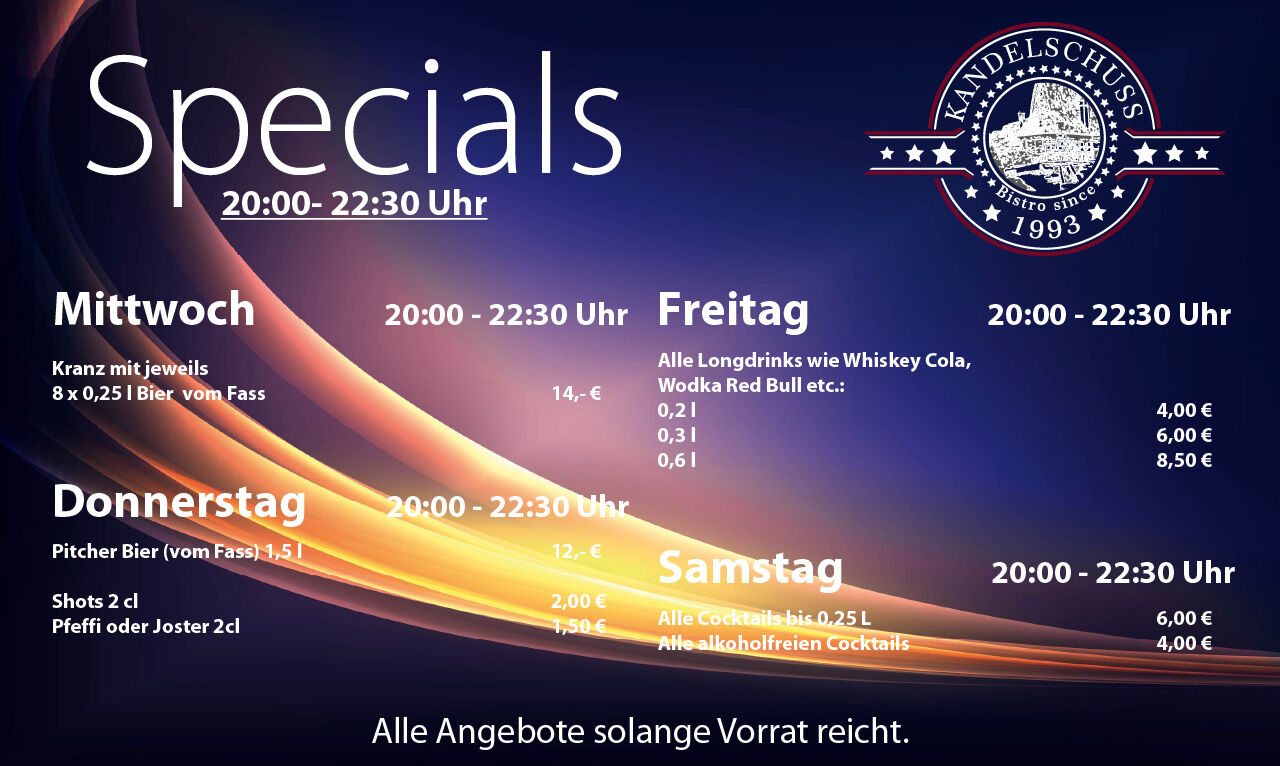 Unsere Specials
