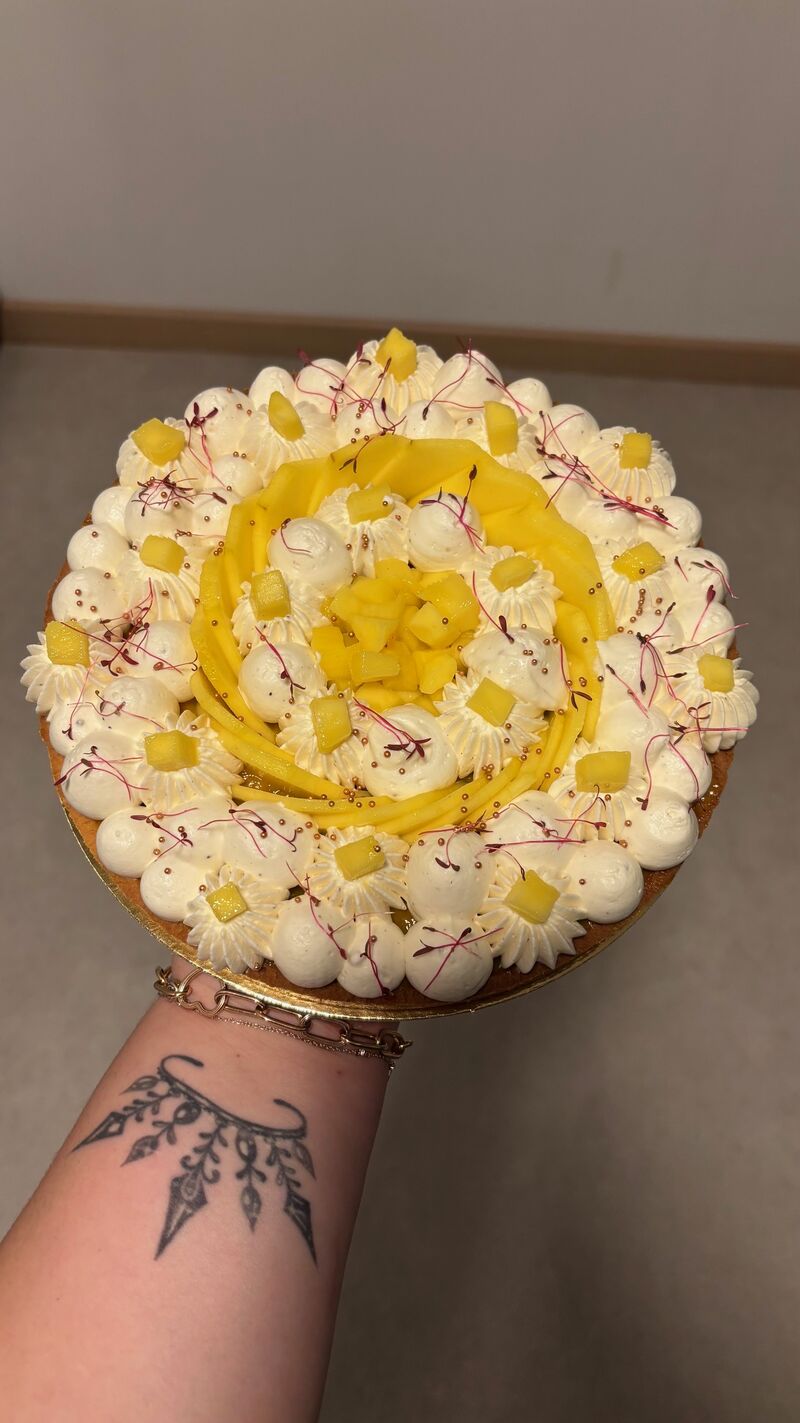 Tarte chantilly mangue