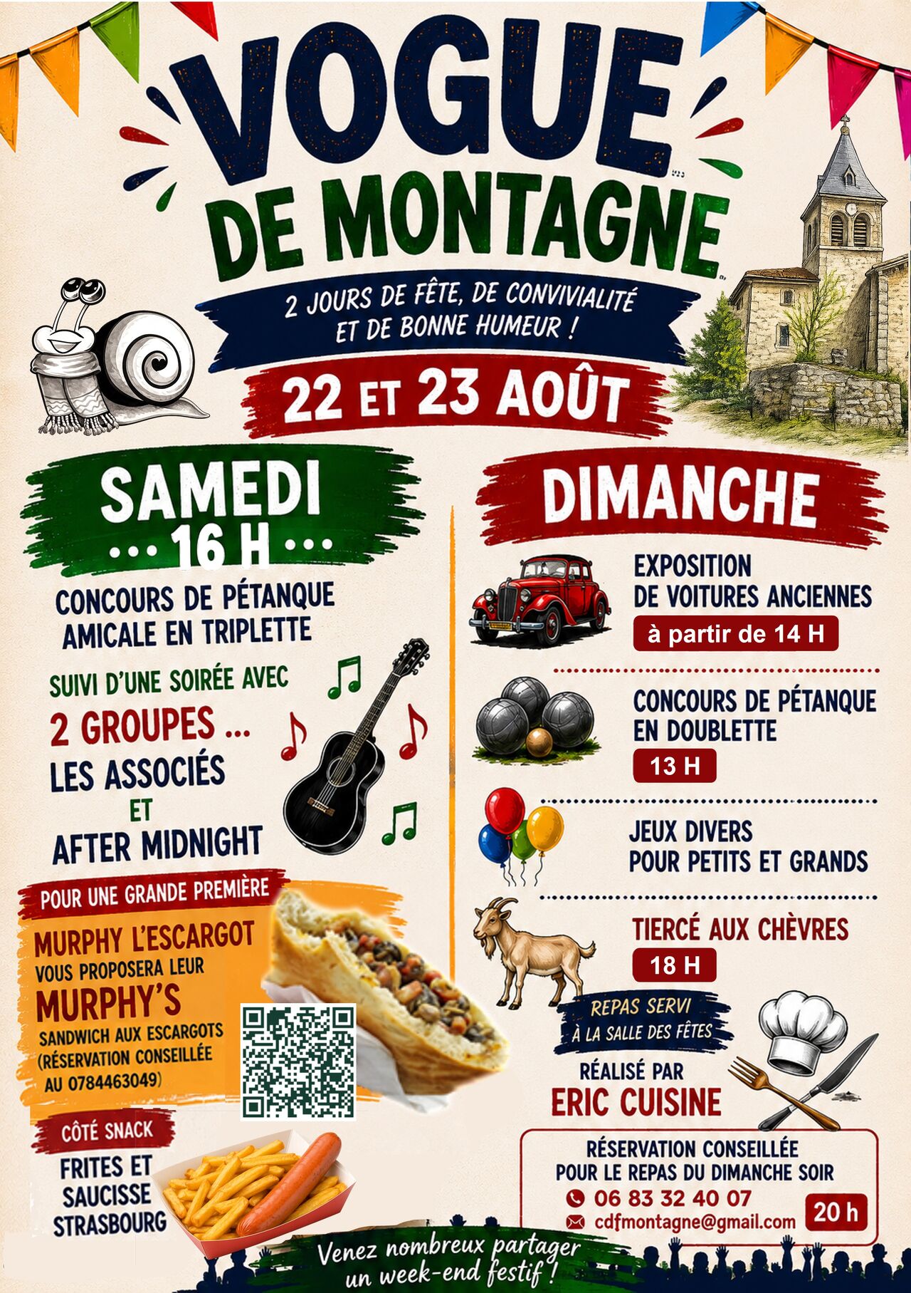 🐌🎉 MURPHY L'ESCARGOT DÉBARQUE À LA VOGUE DE MONTAGNE !