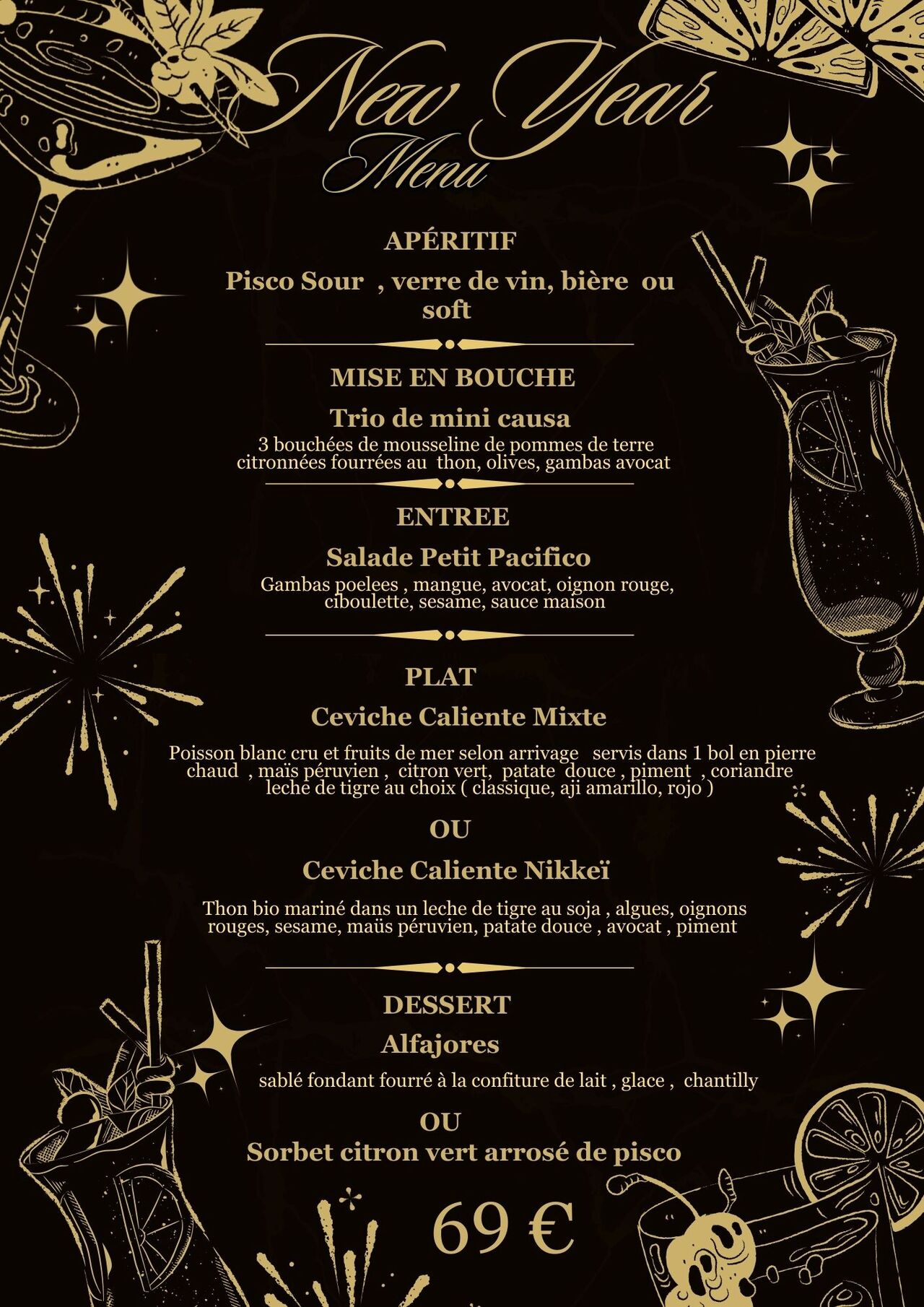 Le 31 décembre dans une ambiance exotique et festive