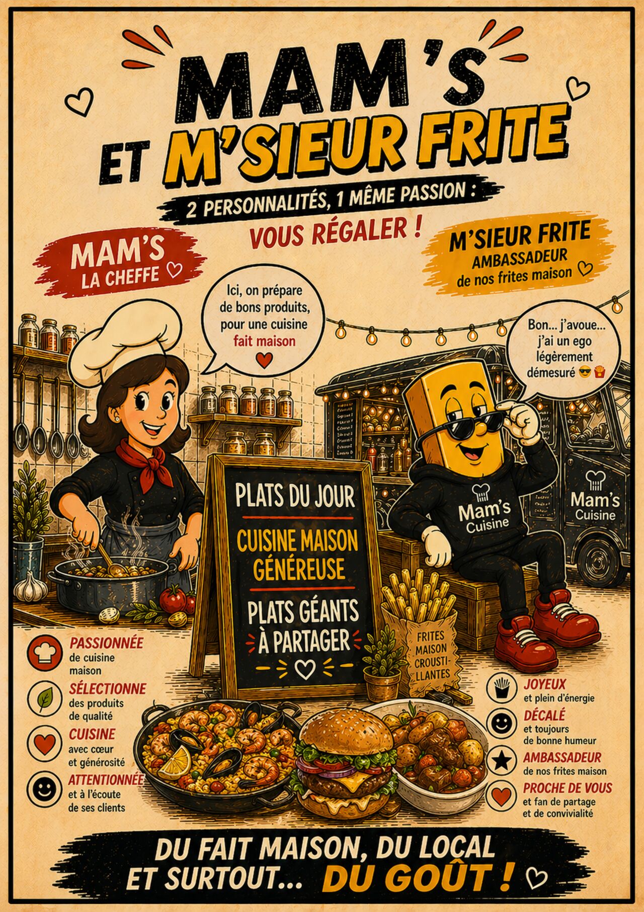 La cheffe et M'sieur Frite