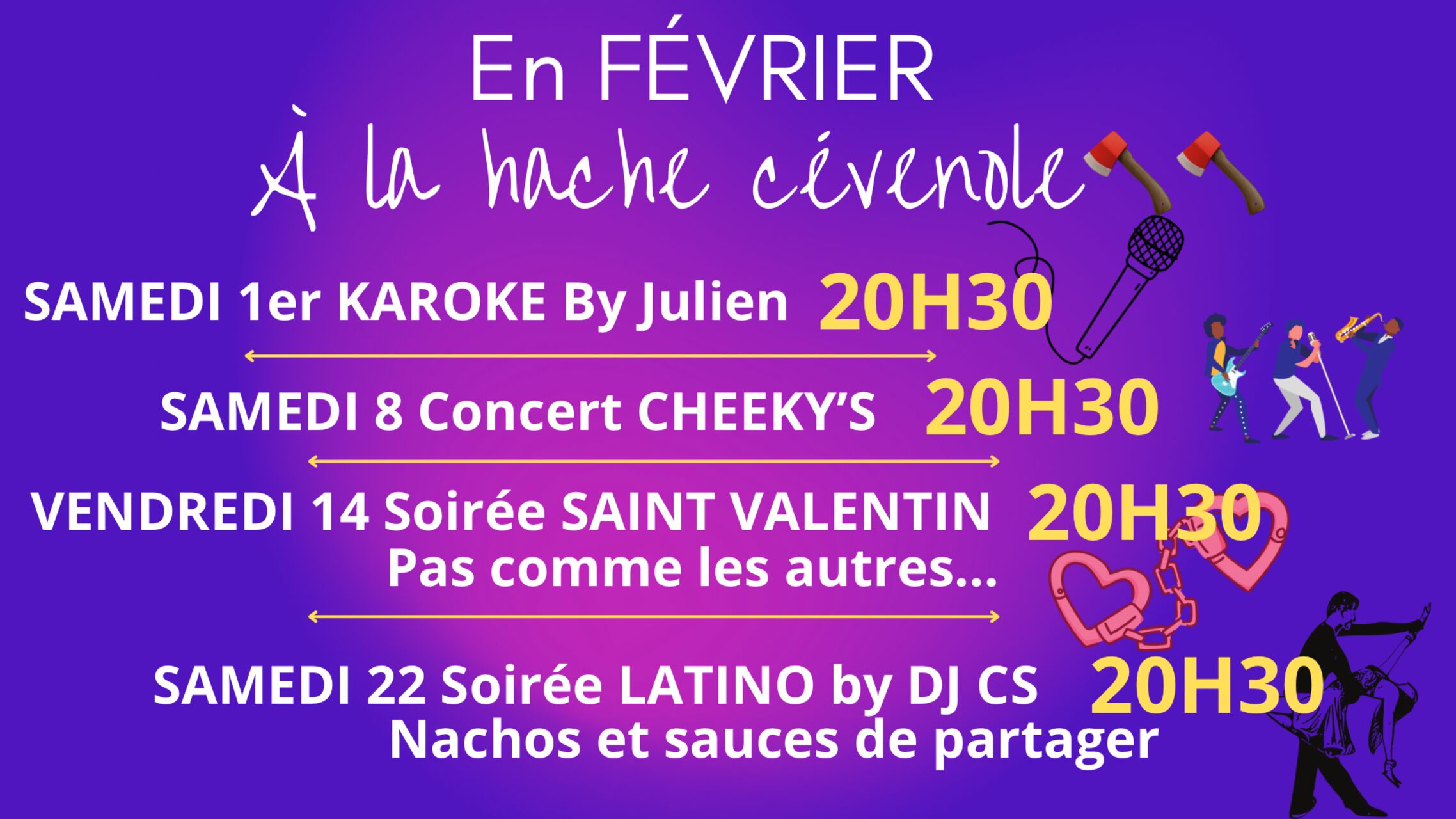 En février à la hache cévenole