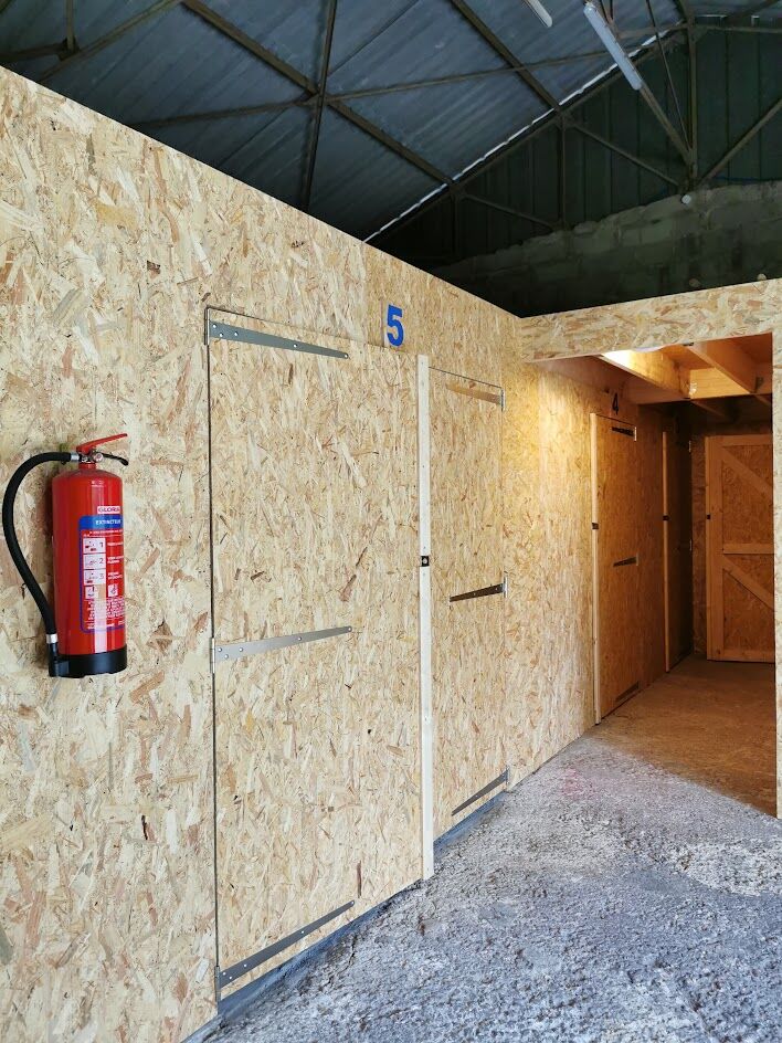 Vue intérieure des boxes