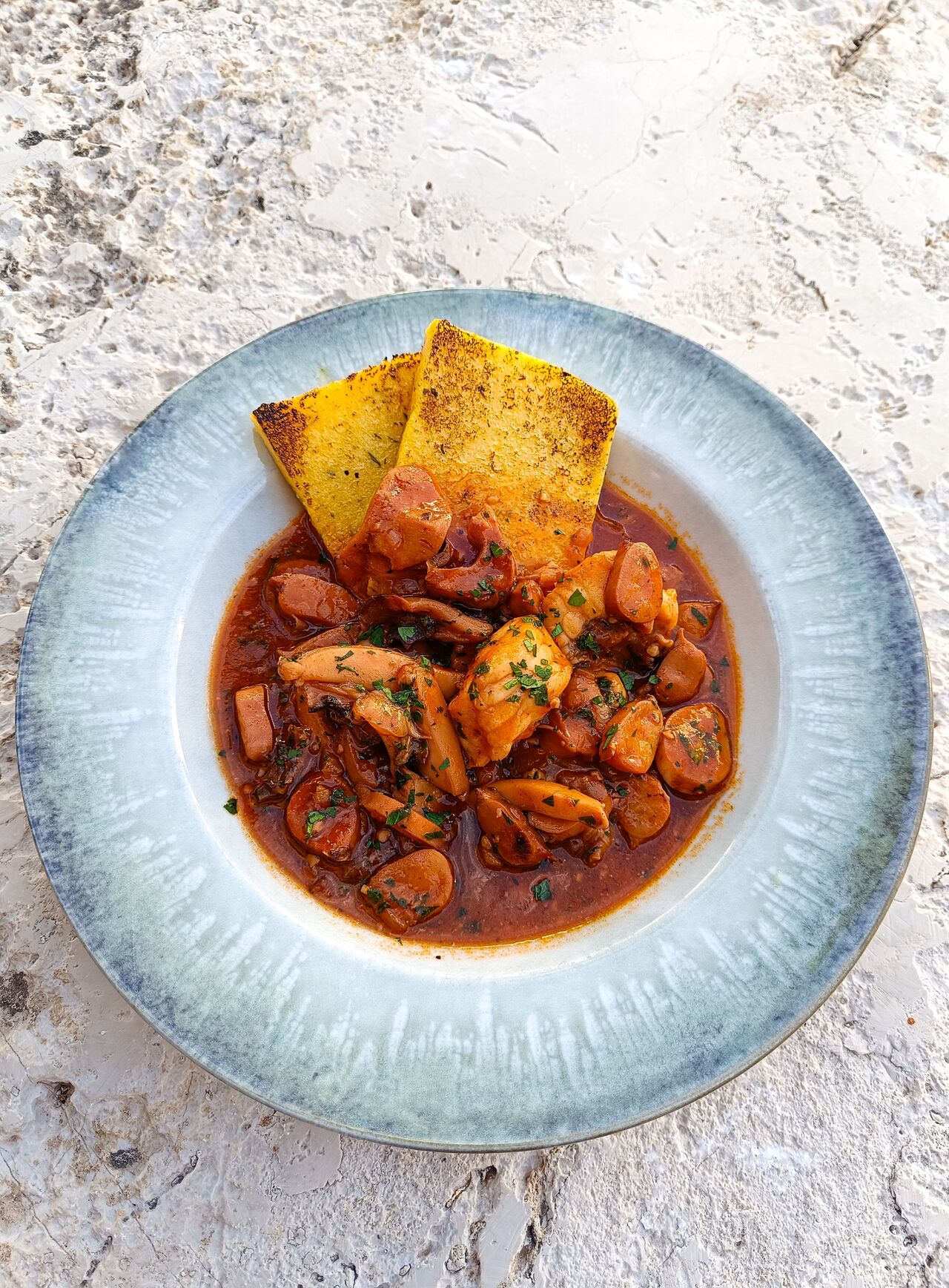 Brodet sa hobotnicom, sipom i grdobinom