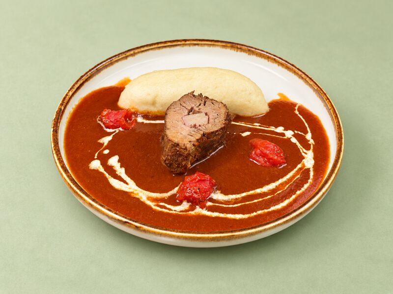 Menü 1: Rindfleisch-Tomatensauce