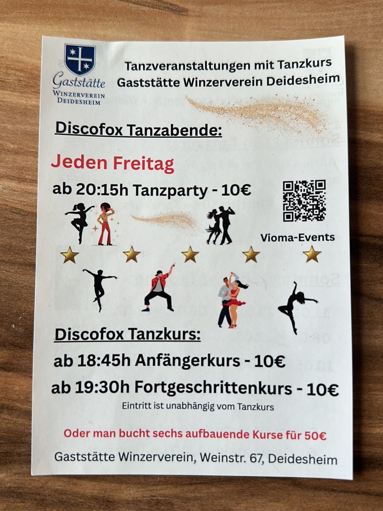 🕺💃 Discofox Freitag in Deidesheim 💃🕺