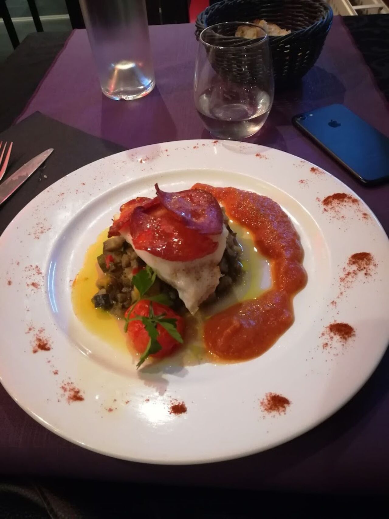 Filet de lieu jaune au chorizo