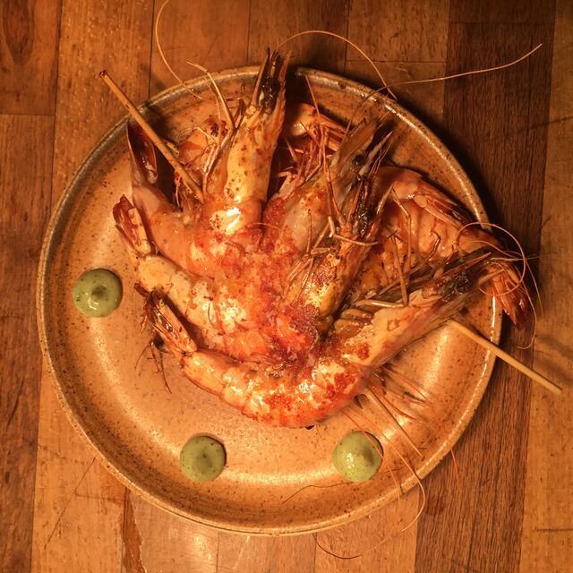Gambas planché
Ganbak plantxan