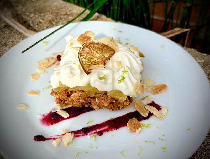 Cheesecake ananas et citron vert