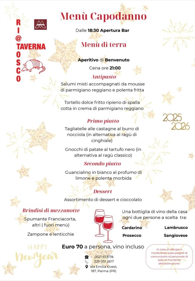 Capodanno 2025 menù di terra No Title