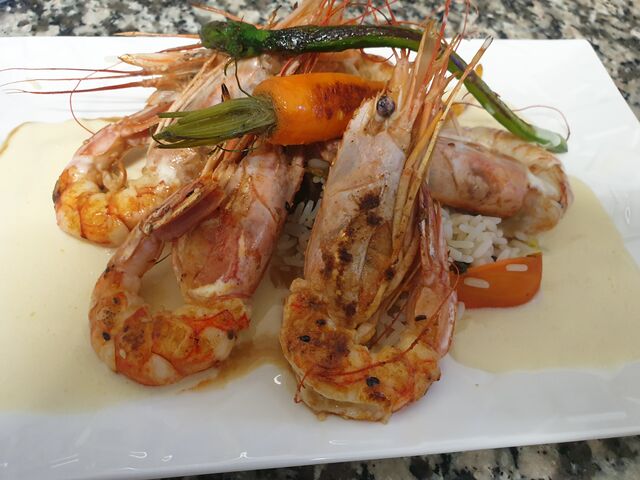gambas flambée