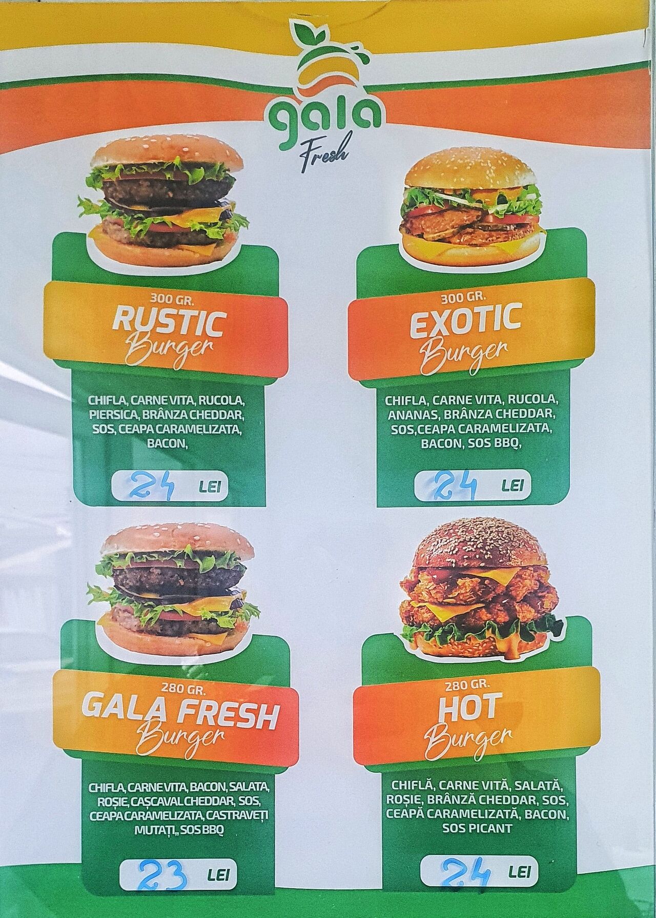 Fast food Gala Fresh Arad Romanian cuisine near me Book now