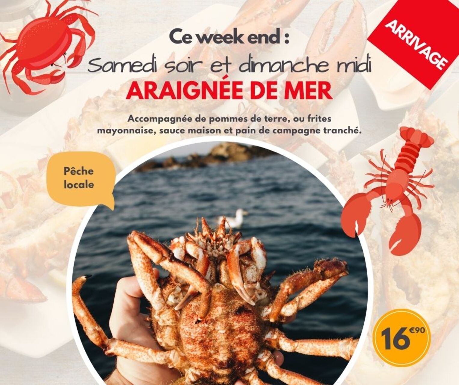 Araignée de mer, pêche locale