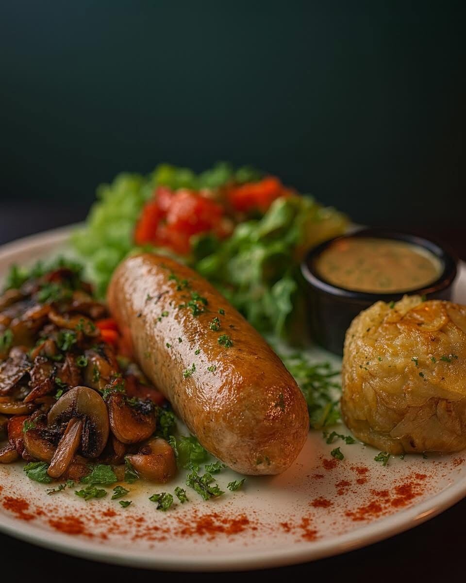 L'adouillette et sa sauce cidre et moutarde à l'ancienne