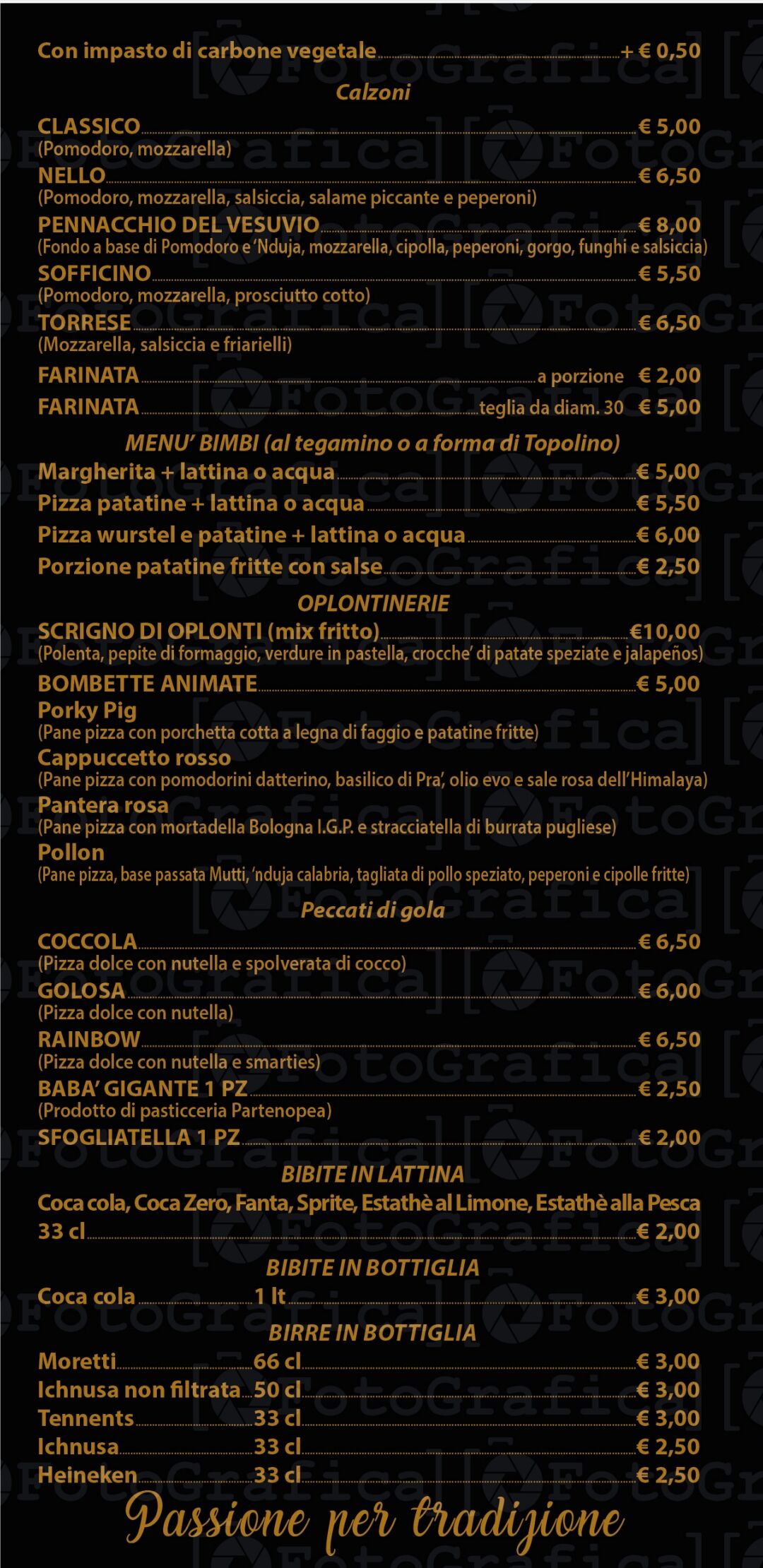 Menù aggiornato 4
