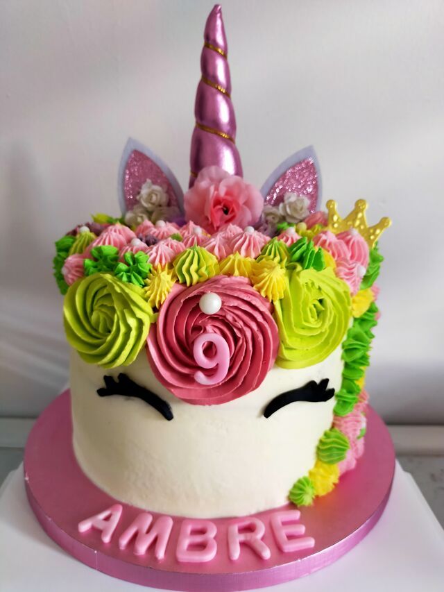Cake design thème Licorne