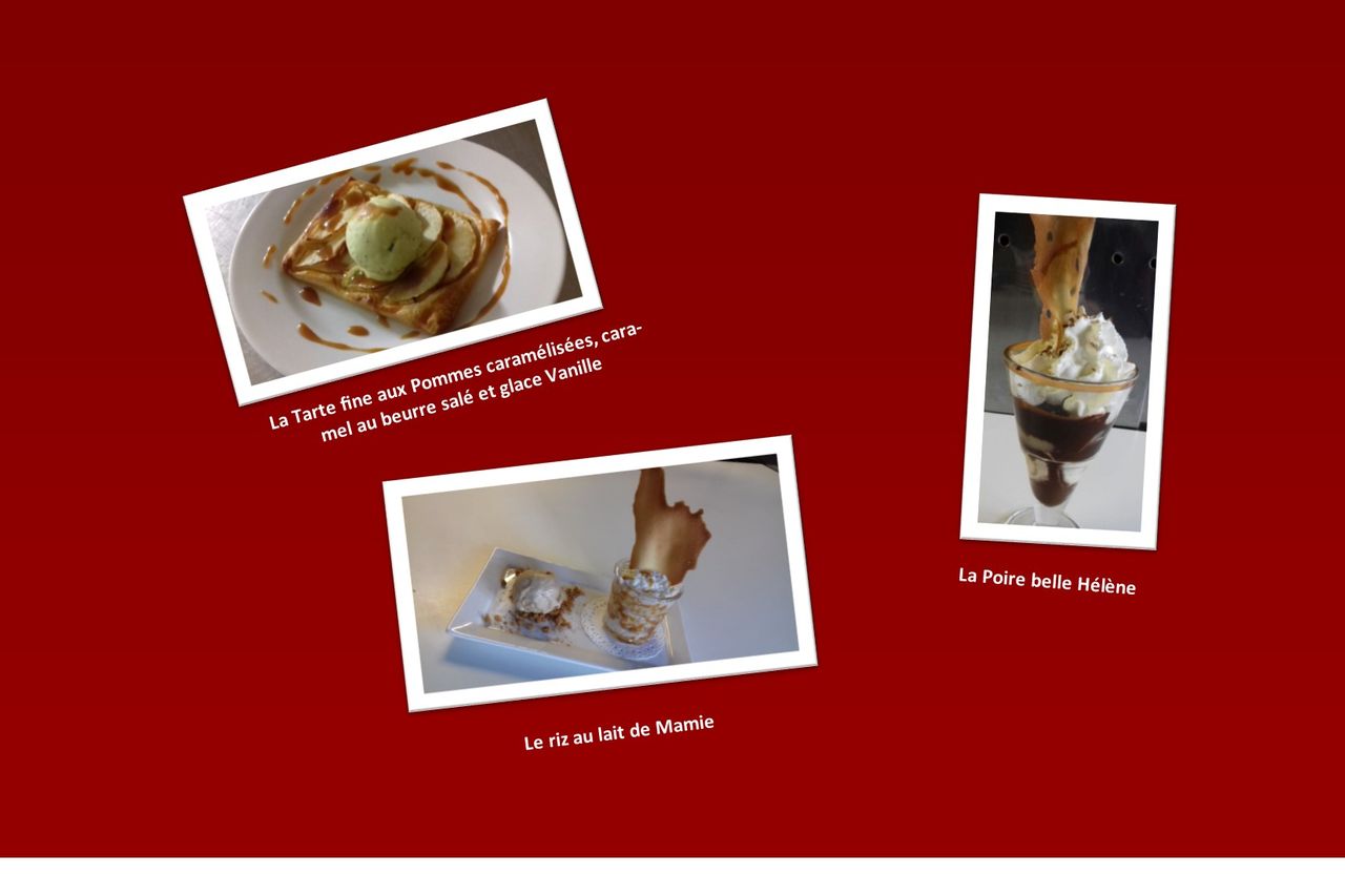 Nos desserts du menu à 25€