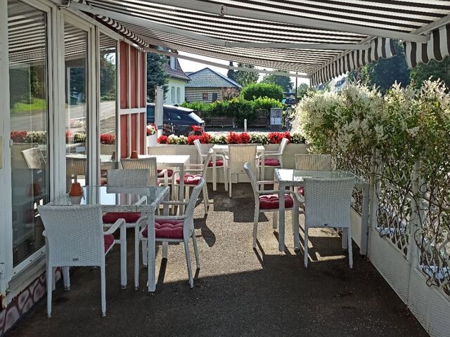 Nicht nur der Innenbereich lädt zum verweilen ein