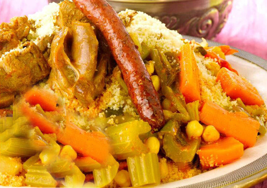COUSCOUS MAROCAIN ET SON CONFIT D'OIGNONS