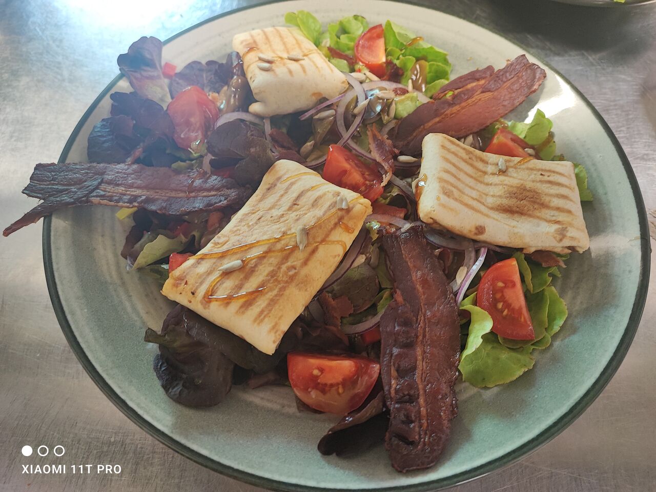 Salade de mini tacos de chèvre miel