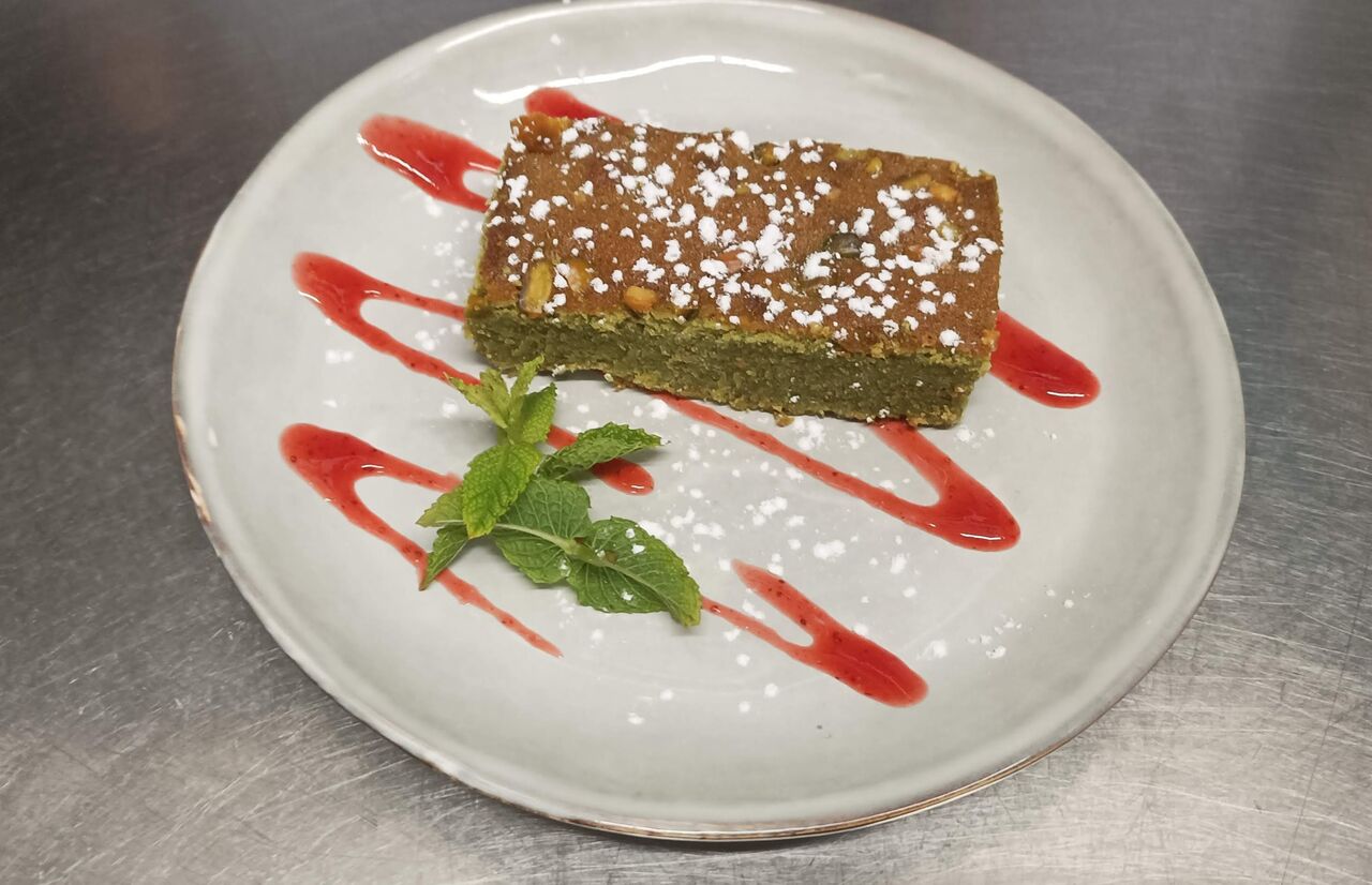 Financier à la pistache